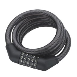 Antifurt bicicleta ZOLI 10 mm x 120 cm, spirala, cu cod din 5 cifre