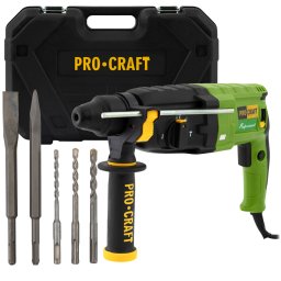 Ciocan rotopercutor ProCraft BH1400 SDS+ 790W, 3J, 4000 bpm cu valiza