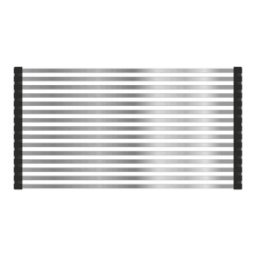 Suport metalic tip roll mat pentru uscare vase, inox telescopic 26–44 cm