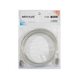 Furtun de dus flexibil 150 cm Mixxus Lumi F04, universal, finisaj cromat
