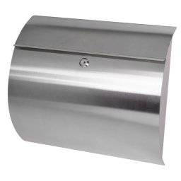 Cutie postala din inox Harper 385x115x340 mm, cu yala, pentru exterior