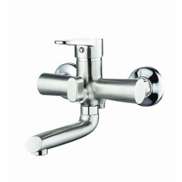 Baterie de perete pentru chiuveta cu pipa lunga, finisaj inox HI-Non H066A-401