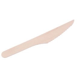 Set cutite din lemn ECO MagicHome Woodline, 16 cm, 10 bucati, 100% natural