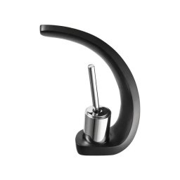 Baterie pentru lavoar negru mat din alama sanitara, 20 cm, Korman Technik OD/2022