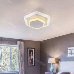 Lustra LED SONIA 36W cu telecomanda, lumina rece/neutra, alb