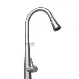Baterie de bucatarie cu dus extractibil, inox SUS304 satinat, 50 cm – CF021