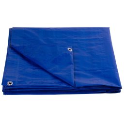 Prelata acoperire Tarpaulin Standard 3x3 m, 80 g/m², albastra, cu ocheti