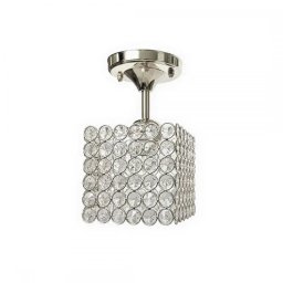 Lustra Catrina din metal cromat cu cristale, 1xE27, pentru interior