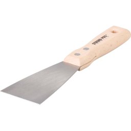 Spacla inox Strend Pro Premium 60 mm, cu maner din fag pentru razuire