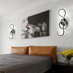 Aplica LED Cheia Sol 34W, metal negru, lumina rece/calda/neutra