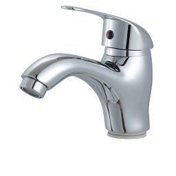 Baterie lavoar cu pipa fixa din aliaj, finisaj crom lucios, Korman Technik LV002