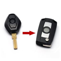 Carcasa cheie tip briceag compatibila BMW E46, 3 butoane, lamela HU58