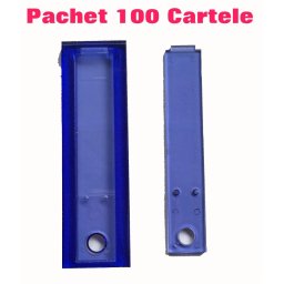 Pachet 100 carcase pentru cartela interfon Electra cu cod de bare, cu capse