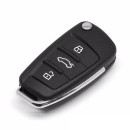 Carcasa cheie briceag Thunder tip Audi, 3 butoane, pentru modul aftermarket