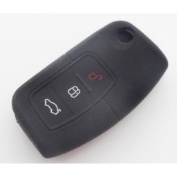 Husa din silicon neagra pentru cheie Ford cu 3 butoane, protectie zilnica