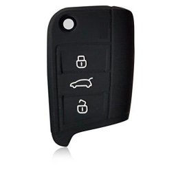 Husa din silicon pentru cheie auto compatibila VW Golf Mk7, neagra