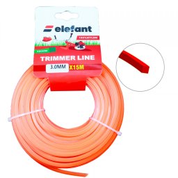 Fir tambur patrat din nylon pentru motocoasa 3 mm x 15 m Elefant