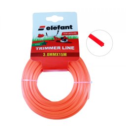 Fir pentru motocoasa Elefant, profil stea, 3 mm x 15 m, nylon rezistent