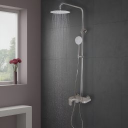 Coloana de dus din inox SUS304 satinat, 3 functii, Korman Technik N/LY001