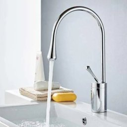Baterie lavoar baie crom lucios din alama sanitara, Korman Technik WZY/323/B