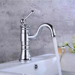 Baterie pentru lavoar din alama sanitara, crom lucios, Korman Technik WZY/319/C