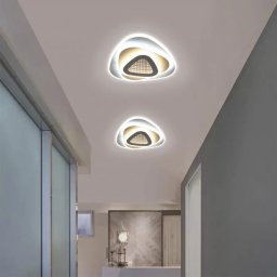Lustra LED NEXA Triunghi 3D 40W, alb, cu 3 temperaturi de culoare