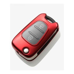 Husa cheie briceag Hyundai rosie TPU+PC, compatibila 3 butoane (i30, ix35)