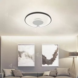 Lustra LED Adara 90W rotunda, negru, lumina neutra 4000K, dimabila