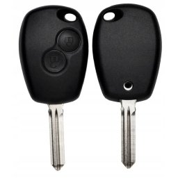 Carcasa cheie pentru Dacia Logan 2, 2 butoane, lama HU136, compatibila OEM
