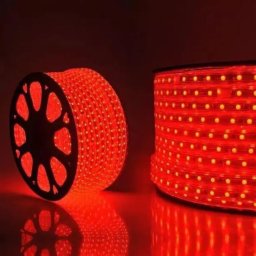 Banda LED rosie 1 m tip 5050, 11W/m, pentru iluminat decorativ