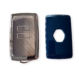 Husa cheie Renault Smartkey 4 butoane, TPU auriu, pentru Megane Kadjar Captur Clio
