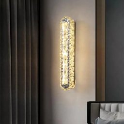 Aplica LED Priscila 5W din cristal, crom lucios, lumina calda/neutrala/rece