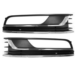 Set grile bara fata VW Passat B7 2010–2015 cu locas proiectoare, crom
