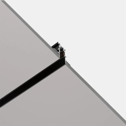 Sina încastrata pentru proiectoare magnetice, 2 m, negru, din aluminiu