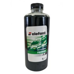 Ulei verde pentru amestec motoare 2T Elefant 1L, dozaj 30 ml/l