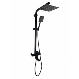 Coloana de dus Mixxus KUB-009-J neagra, 120 cm, monocomanda, cu para si dus tip ploaie