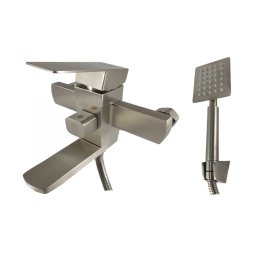Baterie de cada MIXXUS KUB-009 (EURO) din otel inoxidabil, monocomanda, cu para