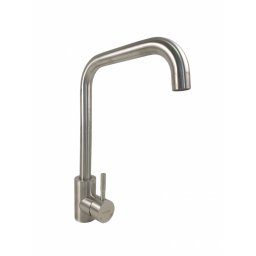 Baterie de bucatarie MIXXUS SUS-011-G din inox, monocomanda, cu racorduri