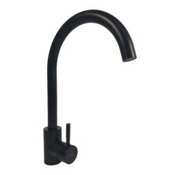 Baterie de bucatarie MIXXUS SUS-011-2 Black din inox, monocomanda, racorduri incluse