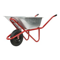 Roaba Elefant 100L Tip 2, cuva galvanizata si roata pneumatica