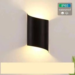 Aplica LED de exterior Hande 10W, IP65, negru, lumina sus-jos, Alessandro Design