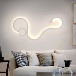 Aplica LED decorativa Deborah 38W, alba, cu 3 nuante de lumina, metal & silicon