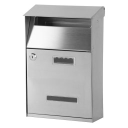 Cutie postala din inox GL-16S, 320x105x215 mm, cu încuietoare