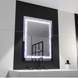 Oglinda LED dreptunghiulara 60x80 cm cu touch si dimare, Deco Frame Basic