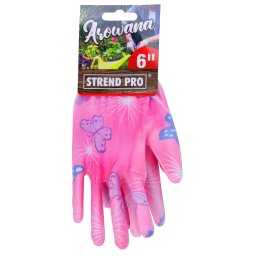 Manusi de gradinarit Arowana Strend Pro 07/S, nylon cu PU, 12 perechi