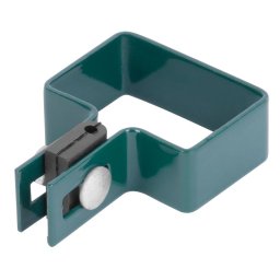 Clema capat pentru stalp gard 60x40 mm, verde RAL6005, Zn+PVC