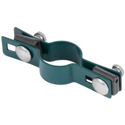 Colier de prindere trecere 48 mm pentru stalp rotund, verde RAL6005