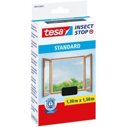 Plasa antiinsecte pentru fereastra Tesa Insect Stop Standard 130x150 cm, antracit