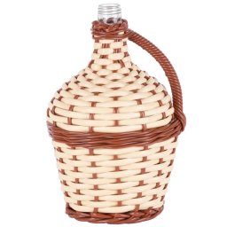 Damigeana din sticla 2L împletita cu maner, pentru vin si palinca, Strend Pro