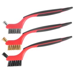 Set perii de sarma Strend Pro BS618, 3 piese, nylon/otel/alama